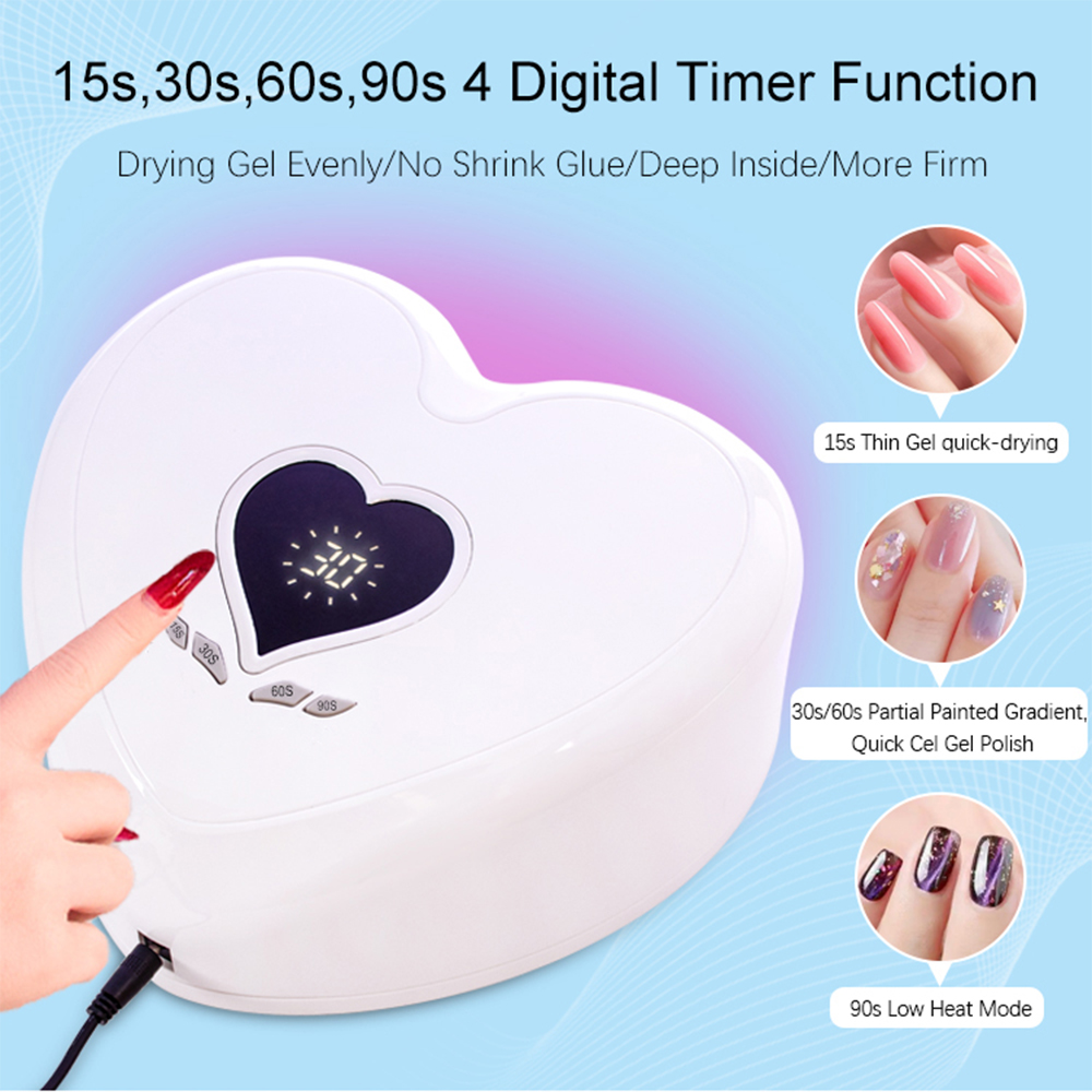 New SN476 Love Shape Nail Lamp